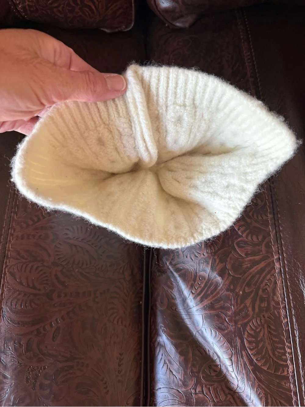 Vintage European winter baby hat handmade newborn